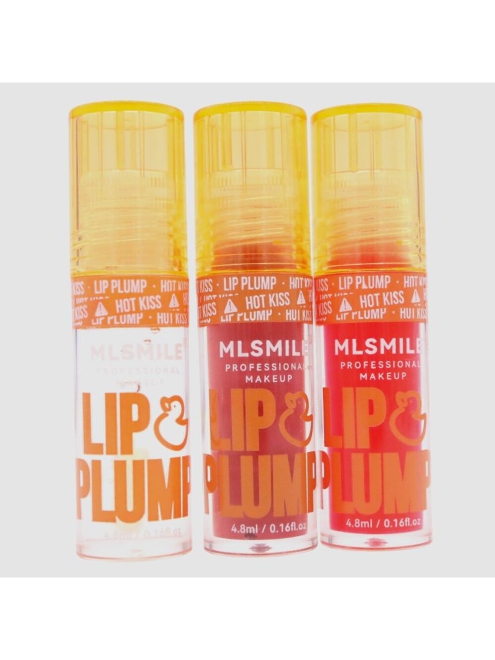 Set of 3 New MLSMILE Lip Plumping Gloss Colors #01 #02 #03